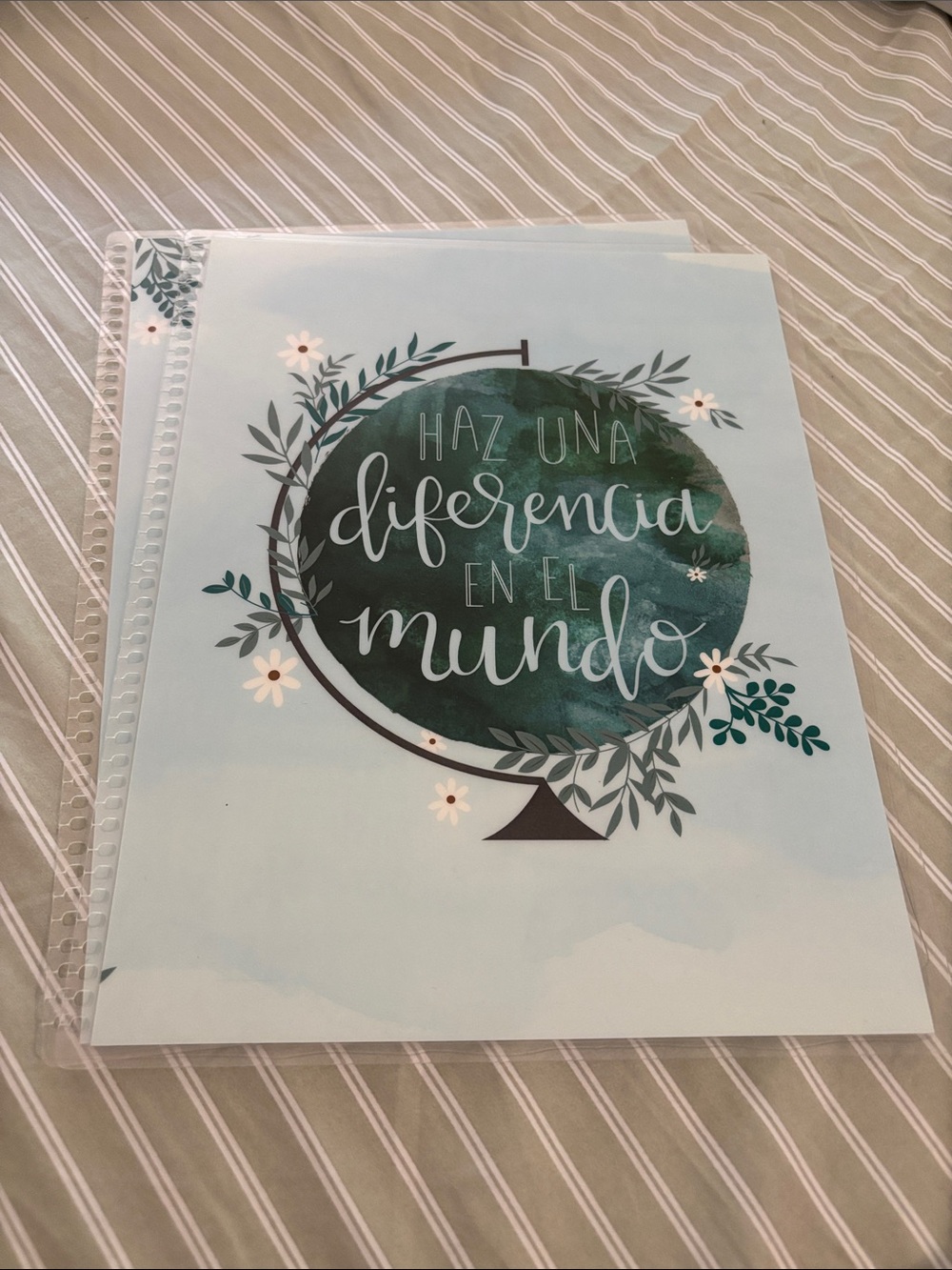Erin Condren Spanish Planner Cover - Front and Back
